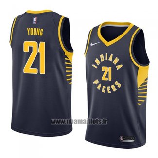 Maillot Indiana Pacers Thaddeus Young No 21 Icon 2018 Bleu