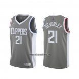 Maillot Los Angeles Clippers Patrick Beverley No 21 Earned 2020-21 Gris