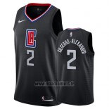 Maillot Los Angeles Clippers Shai Gilgeous-alexander No 2 Statement 2019 Noir