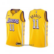 Maillot Los Angeles Lakers Avery Bradley NO 11 Ville 2019-20 Jaune