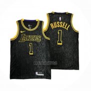 Maillot Los Angeles Lakers D'angelo Russell NO 1 Mamba 2021-22 Noir