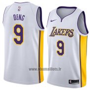 Maillot Los Angeles Lakers Luol Deng No 9 Association 2018 Blanc