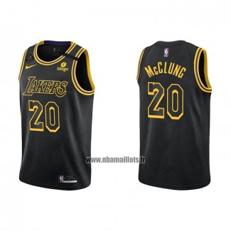 Maillot Los Angeles Lakers Mac Mcclung NO 20 Mamba 2021-22 Noir