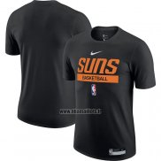 Maillot Manche Courte Phoenix Suns Practice Performance 2022-23 Noir