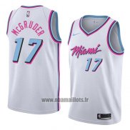 Maillot Miami Heat Rodney Mcgruder No 17 Ville 2018 Blanc