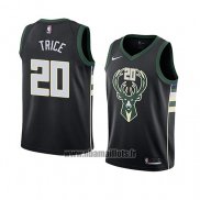 Maillot Milwaukee Bucks Travis Trice No 20 Statement 2018 Noir