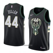 Maillot Milwaukee Bucks Tyler Zeller No 44 Statement 2018 Noir