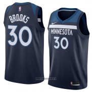 Maillot Minnesota Timberwolves Aaron Brooks No 30 Icon 2018 Bleu