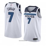 Maillot Minnesota Timberwolves Isaiah Canaan No 7 Association 2018 Blanc