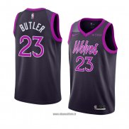 Maillot Minnesota Timberwolves Jimmy Butler No 23 Ville 2018-19 Volet