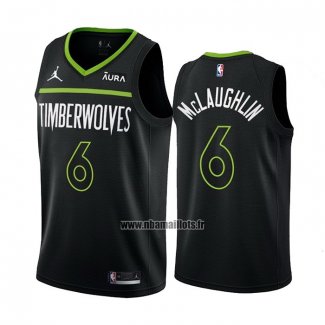 Maillot Minnesota Timberwolves Jordan Mclaughlin NO 6 Statement 2022-23 Noir