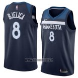 Maillot Minnesota Timberwolves Nemanja Bjelica No 8 Icon 2018 Bleu