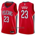 Maillot New Orleans Pelicans Anthony Davis No 23 Statement 2017-18 Rouge