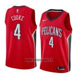 Maillot New Orleans Pelicans Charles Cooke No 4 Statement 2018 Rouge