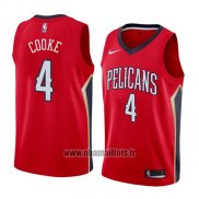 Maillot New Orleans Pelicans Charles Cooke No 4 Statement 2018 Rouge