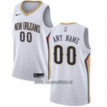 Maillot New Orleans Pelicans Personnalise 2017-18 Blanc