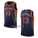 Maillot New York Knicks Evan Fournier NO 13 Statement 2022-23 Noir