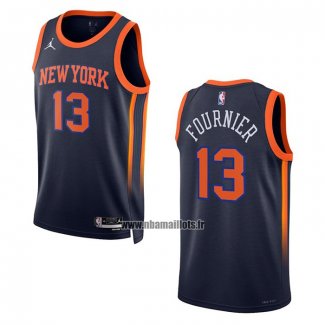 Maillot New York Knicks Evan Fournier NO 13 Statement 2022-23 Noir