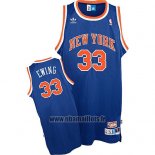 Maillot New York Knicks Patrick Ewing No 33 Retro Bleu