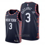 Maillot New York Knicks Tim Hardaway Jr. No 3 Ville Edition Bleu