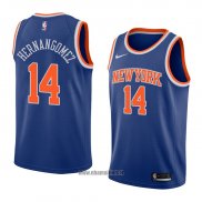 Maillot New York Knicks Willy Hernangomez No 14 Icon 2018 Bleu