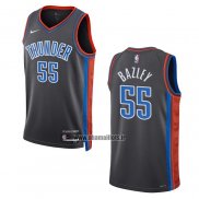 Maillot Oklahoma City Thunder Darius Bazley NO 55 Ville 2022-23 Gris