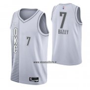 Maillot Oklahoma City Thunder Darius Bazley NO 7 Ville 2021-22 Blanc