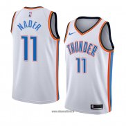 Maillot Oklahoma City Thunderr Abdel Nader No 11 Association 2017-18 Blanc