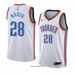 Maillot Oklahoma City Thunderr Abdel Nader No 28 Association 2018 Blanc