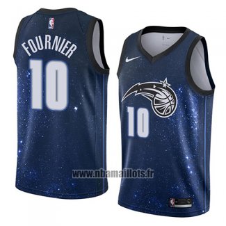 Maillot Orlando Magic Evan Fournier No 10 Ville 2018 Bleu