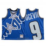 Maillot Orlando Magic Nikola Vucevic NO 9 Mitchell & Ness Big Face Bleu