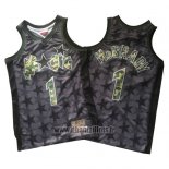 Maillot Orlando Magic Tracy Mcgrady No 1 Retro Noir2