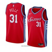 Maillot Philadelphia 76ers Norvel Pelle No 31 Statement 2017-18 Rouge