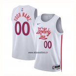 Maillot Philadelphia 76ers Personnalise Ville 2022-23 Blanc