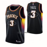 Maillot Phoenix Suns Chris Paul NO 3 75th Anniversary 2022 Noir