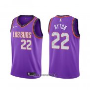 Maillot Phoenix Suns Deandre Ayton NO 22 Ville Volet