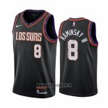 Maillot Phoenix Suns Frank Kaminsky Iii No 8 Ville Noir