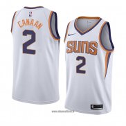 Maillot Phoenix Suns Isaiah Canaan No 2 Association 2018 Blanc