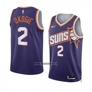 Maillot Phoenix Suns Josh Okogie NO 2 Icon 2023-24 Volet