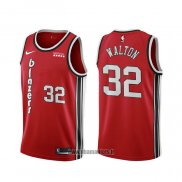 Maillot Portland Trail Blazers Bill Walton NO 32 Classic Rouge