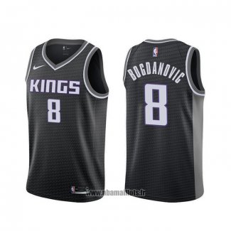 Maillot Sacramento Kings Bogdan Bogdanovic NO 8 Statement Noir