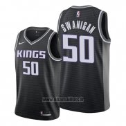 Maillot Sacramento Kings Caleb Swanigan No 50 Statement Noir