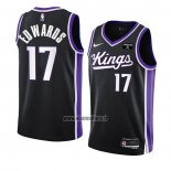 Maillot Sacramento Kings Kessler Edwards NO 17 Icon 2023-24 Noir