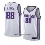 Maillot Sacramento Kings Nemanja Bjelica No 88 Association 2018 Blanc