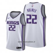 Maillot Sacramento Kings Richaun Holmes No 22 Association Blanc