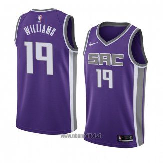 Maillot Sacramento Kings Troy Williams No 19 Icon 2018 Volet