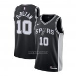 Maillot San Antonio Spurs Demar Derozan No 10 Icon 2020-21 Noir