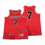 Maillot Shohoku Miyagi NO 7 Rouge