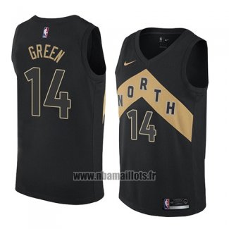 Maillot Tornto Raptors Danny Green No 14 Ville 2018 Noir