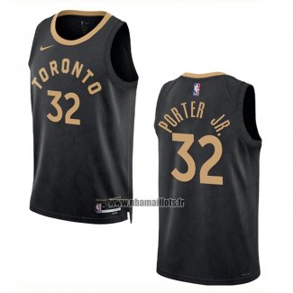 Maillot Tornto Raptors Otto Porter JR. NO 32 Ville 2022-23 Noir